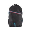 Batoh CXS LEONIS, černý s modro/červenými doplňky