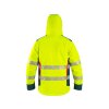 Bunda CXS BEDFORD WINTER, výstražná, zimní, pánská, softshell, žluto-petrolová