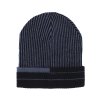 PLETENÁ ZIMNÍ ČEPICE AKRYLÁTOVÁ ČERNÁ/ŠEDÁ