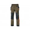 KALHOTY CXS NAOS PÁNSKÉ, KHAKI-OLIVE, HV ORANŽOVÉ DOPLŇKY
