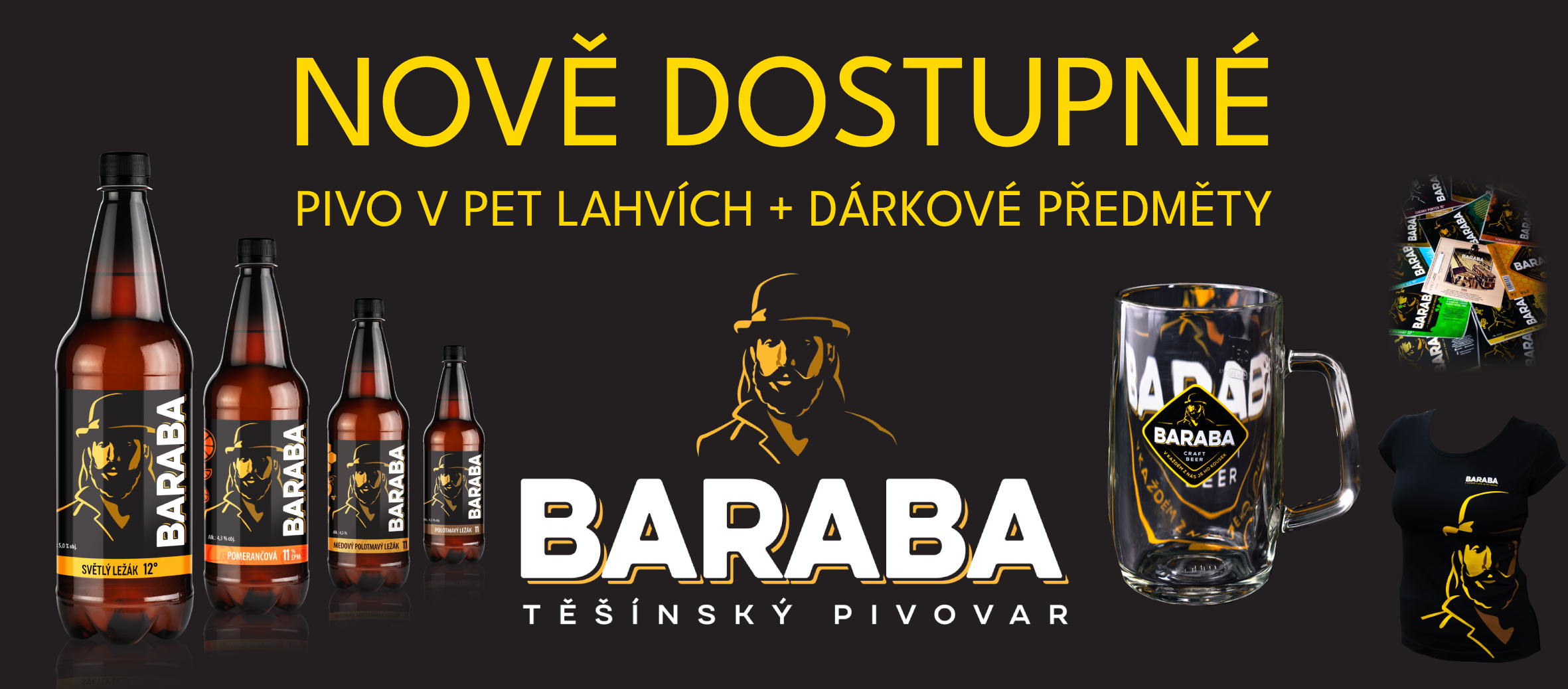 Nově dostupné produkty pivovaru BARABA