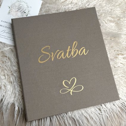 Svatební fotoalbum, kniha hostů se jmény