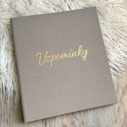 Fotoalbum na vzpomínky, s vlastním nápisem