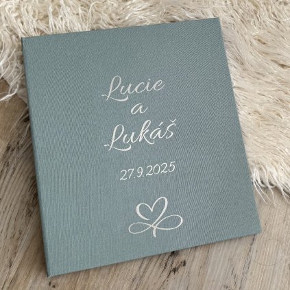 Svatební fotoalbum s mašlí (2)