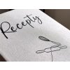 ZÁPISNÍK NA RECEPTY S VLASTNÍM NÁPISEM (SVĚTLE ŠEDÝ)