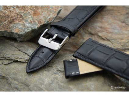 Polstrovaný řemínek s motivem aligátora AK1306.01