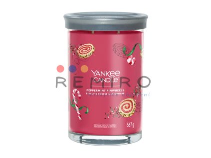 YANKEE CANDLE PEPPERMINT PINWHEELS SIGNATURE TUMBLER VELKÝ