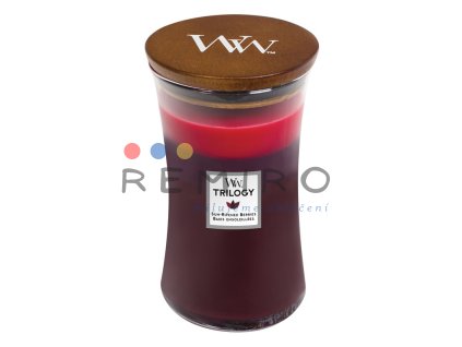 WoodWick Trilogy Sun Ripened Berries váza velká