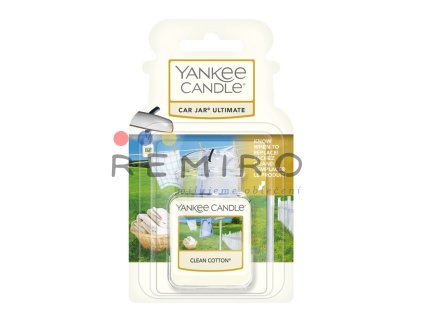 YANKEE CANDLE CLEAN COTTON VŮNĚ DO AUTA - LUXUSNÍ VISAČKA