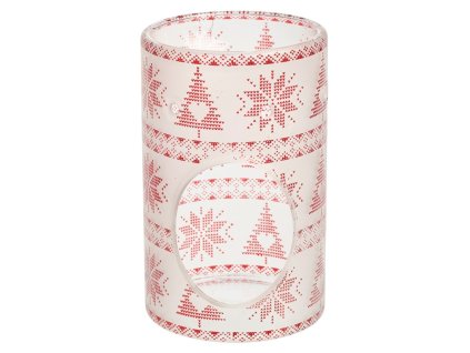 YANKEE CANDLE RED NORDIC FROSTED GLASS AROMALAMPA