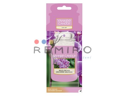 YANKEE CANDLE WILD ORCHID VŮNĚ DO AUTA - PAPÍROVÁ AUTO VISAČKA