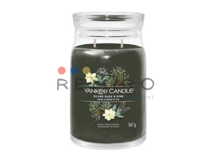 YANKEE CANDLE SILVER SAGE & PINE SIGNATURE VELKÝ