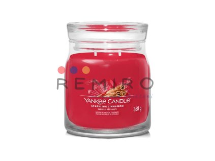 YANKEE CANDLE SPARKLING CINNAMON SIGNATURE STŘEDNÍ