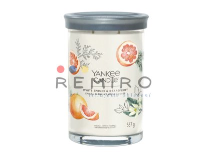 YANKEE CANDLE WHITE SPRUCE & GRAPEFRUIT SIGNATURE TUMBLER VELKÝ