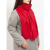 Červená textilní šála
