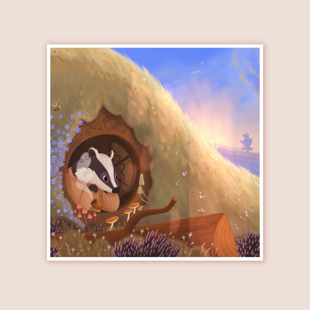 ilustrace — Děda mrzout 21x21