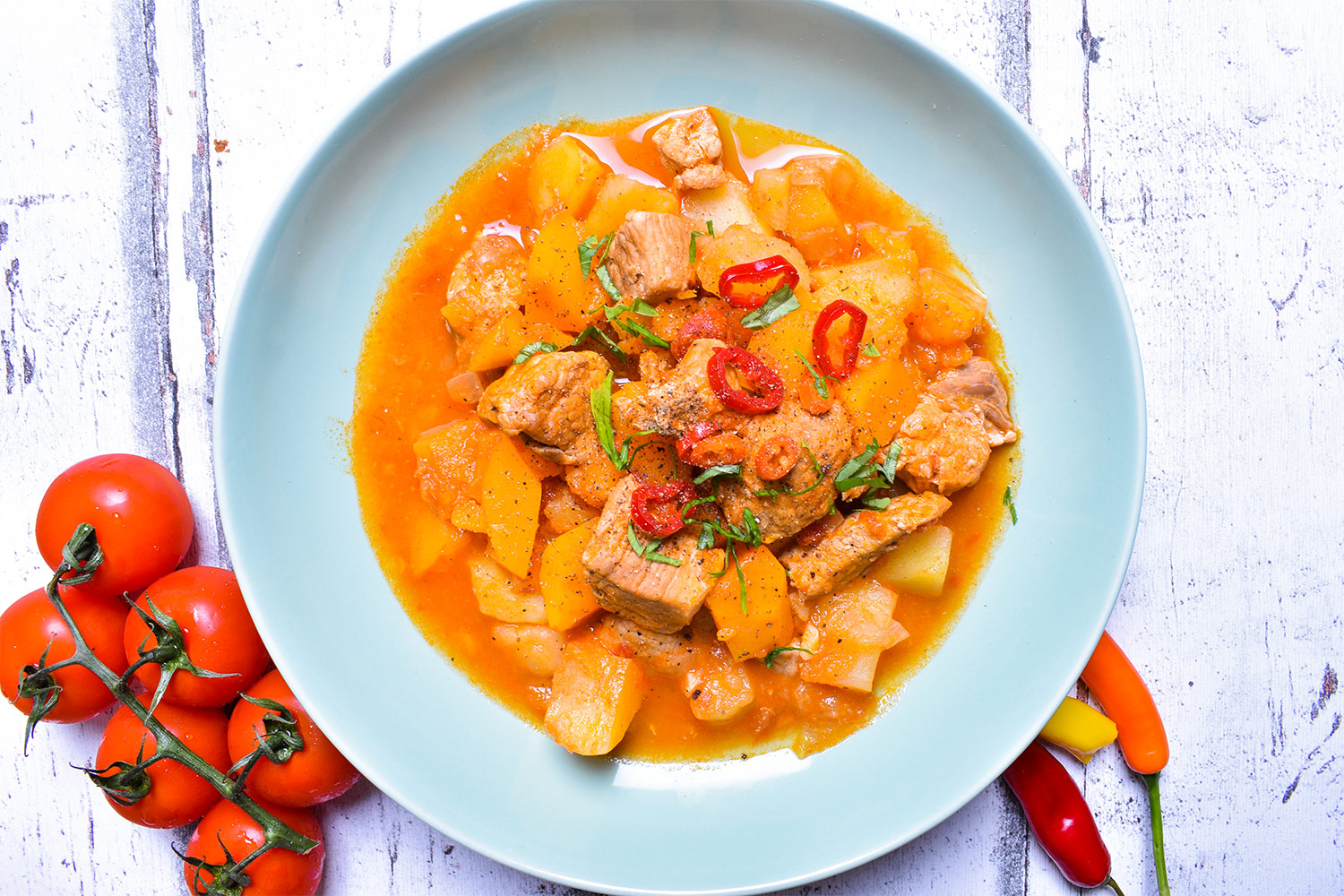 Bravčový guláš s tekvicou