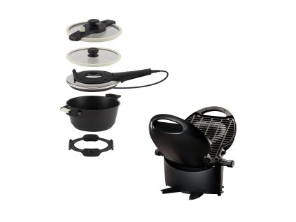 Remoska® T41/42 Tria Black + Grill NomadiQ