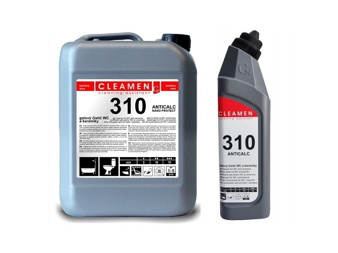 0000683 CLEAMEN 310 gelovy cistic WC a keramiky 5L