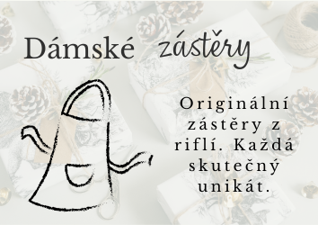 Dámské zástěry z riflí, originální dárek, který potěší.