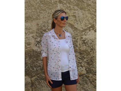 Dámska bavlnená košeľa s motívom námorník - Maritime