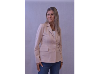 Dámske elegantné sako béžové/tmavomodré/smotanové