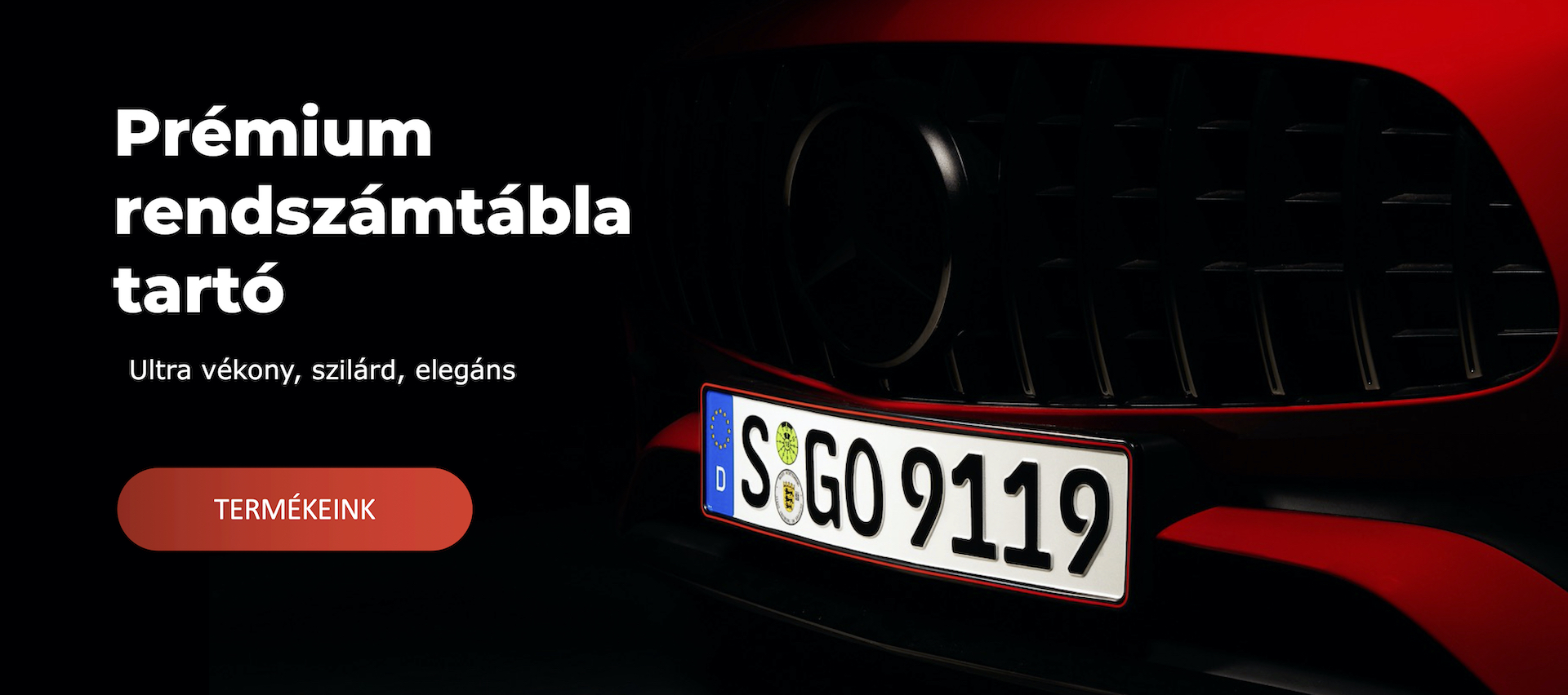 MONO Prémium rendszámtábla tartó