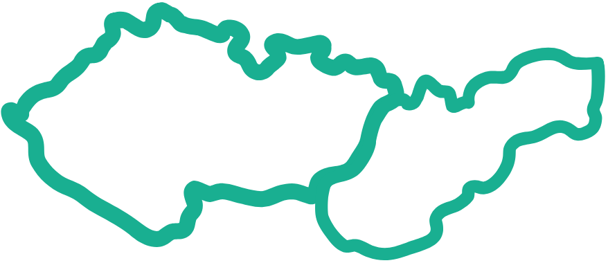 Mapa Československa