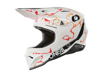 ONeal Splash motocross sisak fehér-narancs (M)