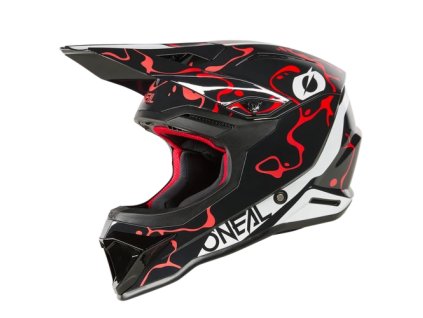 ONeal Splash motocross sisak fekete-piros (L)