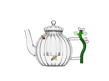 09354090 BOTANICA teapot optic pink flower and bee