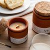 poesie classic candle burning chocolate almond