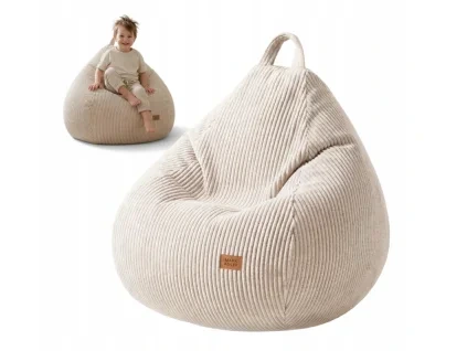 Bársony babzsák Comfy 1.0 – bézs