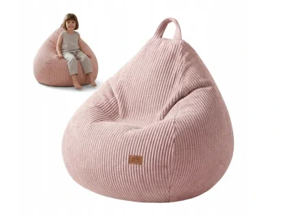 Bársony babzsák Comfy 1.0 – rózsaszín