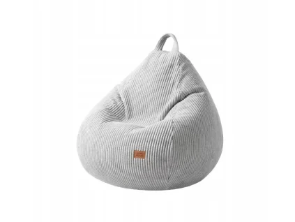 Bársony babzsák Comfy 1.0 – szürke