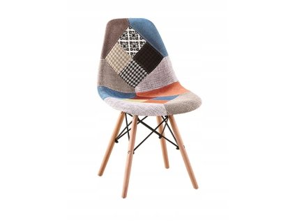 Krzeslo Skandynawskie DSW Krata Patchwork Salon Marka Ekspand