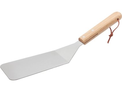 167867 2 obracac strend pro grill na grilovanie a opekanie s drevenou ruckou nerez 34cm