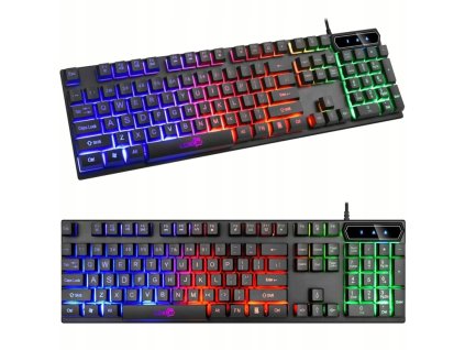 KLAWIATURA PODSWIETLANA GAMINGOWA DLA GRACZY LED 1