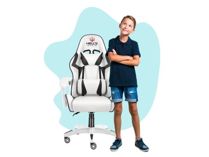 324 stolicka hell s chair hc 1007 kids white black