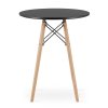 156620 5 stol okruhly todi 60cm cierny