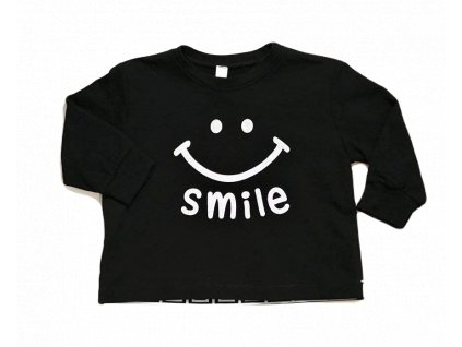Dívčí mikina Smile černá