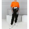Chlapecký teplákový set Strašidlo černo-oranžový
