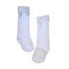 Dívčí podkolenky s mašličkou bílé (2)