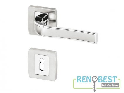 Dveřní kování GRACIOSA R HR chrom/efekt nerez