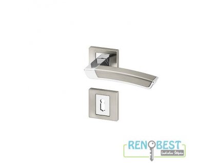 Dveřní kování CALLA R HR chrom/efekt nerez