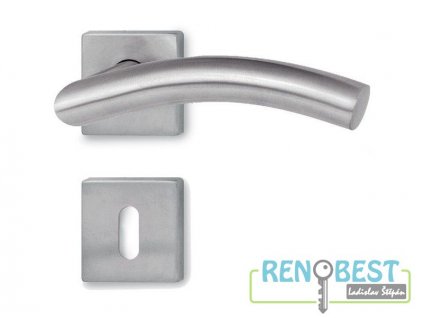 Dveřní kování METAL TUBE MT 05 s hranatou rozetou