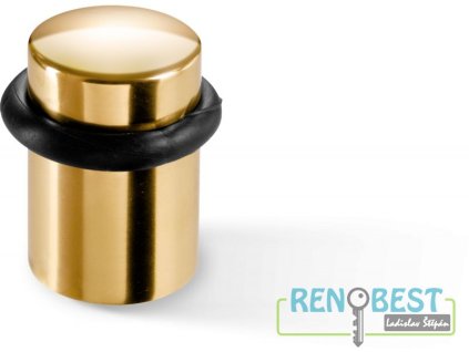 Zarážka dveří VÁLEČEK mosaz (na vrut)