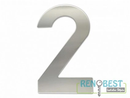Číslice "2" fasádní 200mm NEREZ