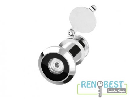 Kukátko dveřní 180° chrom