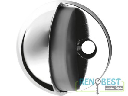 Zarážka dveří ŽELVA chrom (na vrut)